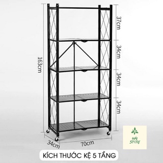 Kệ gấp gọn 5 tầng