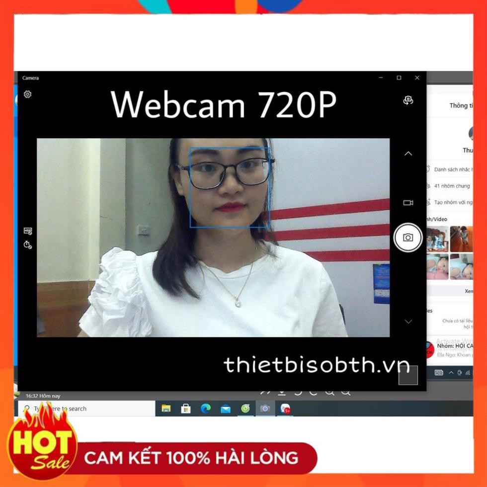 [Hàng Xịn] Webcam máy tính 720P  học online, trực tiếp, zoom ... Có tích hợp sẵn micro.