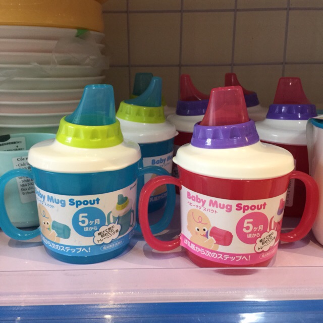 Cốc tập uống Baby Mug Spout (Hàng nội địa Nhật)