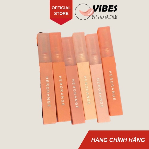 Son Kem Lì Herorange Mềm Mịn Như Nhung Chống Thấm Nước Chống Khô Môi Lâu Trôi vibesvietnam