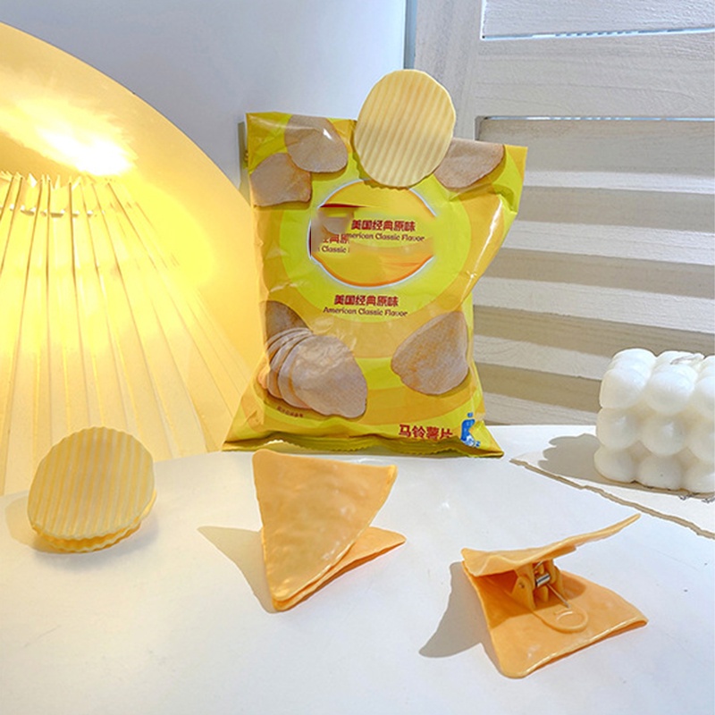 Kẹp Bịt Kín Túi Đựng Đồ Ăn Vặt Hình Bánh Snack Sáng Tạo Dễ Thương