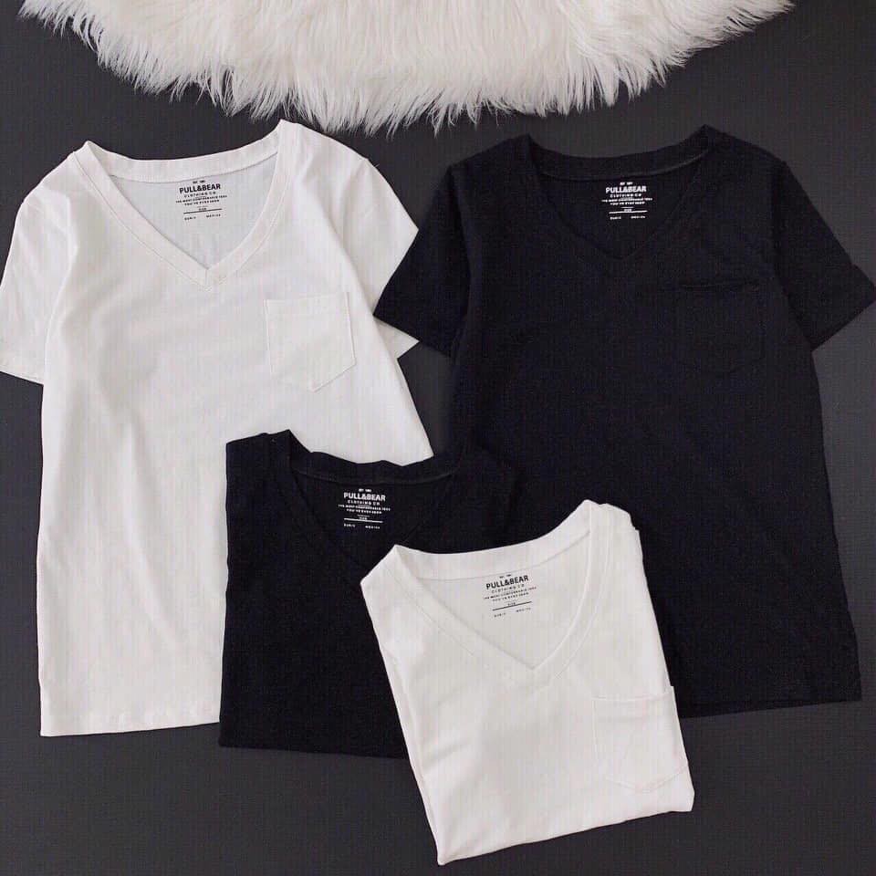 ÁO CỔ TIM TRƠN PULLBEAR CÓ TÚI TRƯỚC. | BigBuy360 - bigbuy360.vn