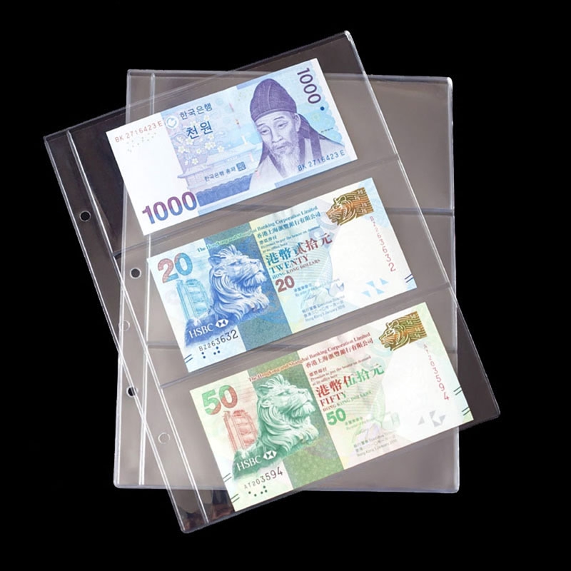 Album Sưu Tập Tiền Giấy 3 Ngăn Kích Thước 180x80mm