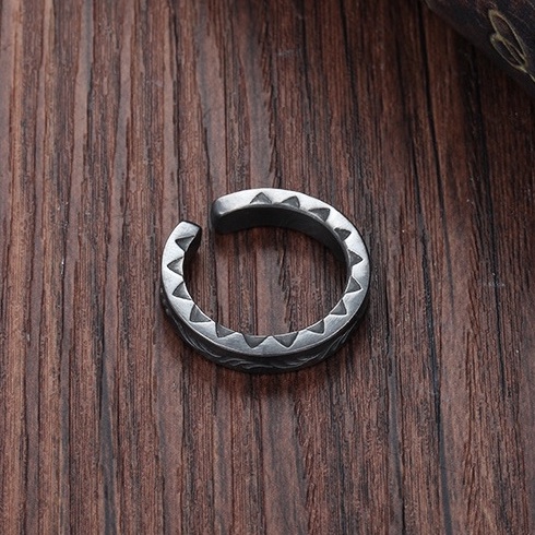 Nhẫn Nam Cổ điển Màu bạc Làm bằng tay Thiết kế ban đầu Mạ bạc Quà tặng Hoa văn Sáng tạo  Làm như cũ NH-228