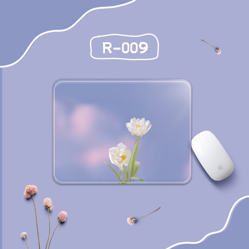 Tấm Lót Chuột Máy Tính Bằng Cao Su Dày Dặn Mềm Mại Chống Trượt / Mài Mòn In Hoạt Hình Dễ Thương