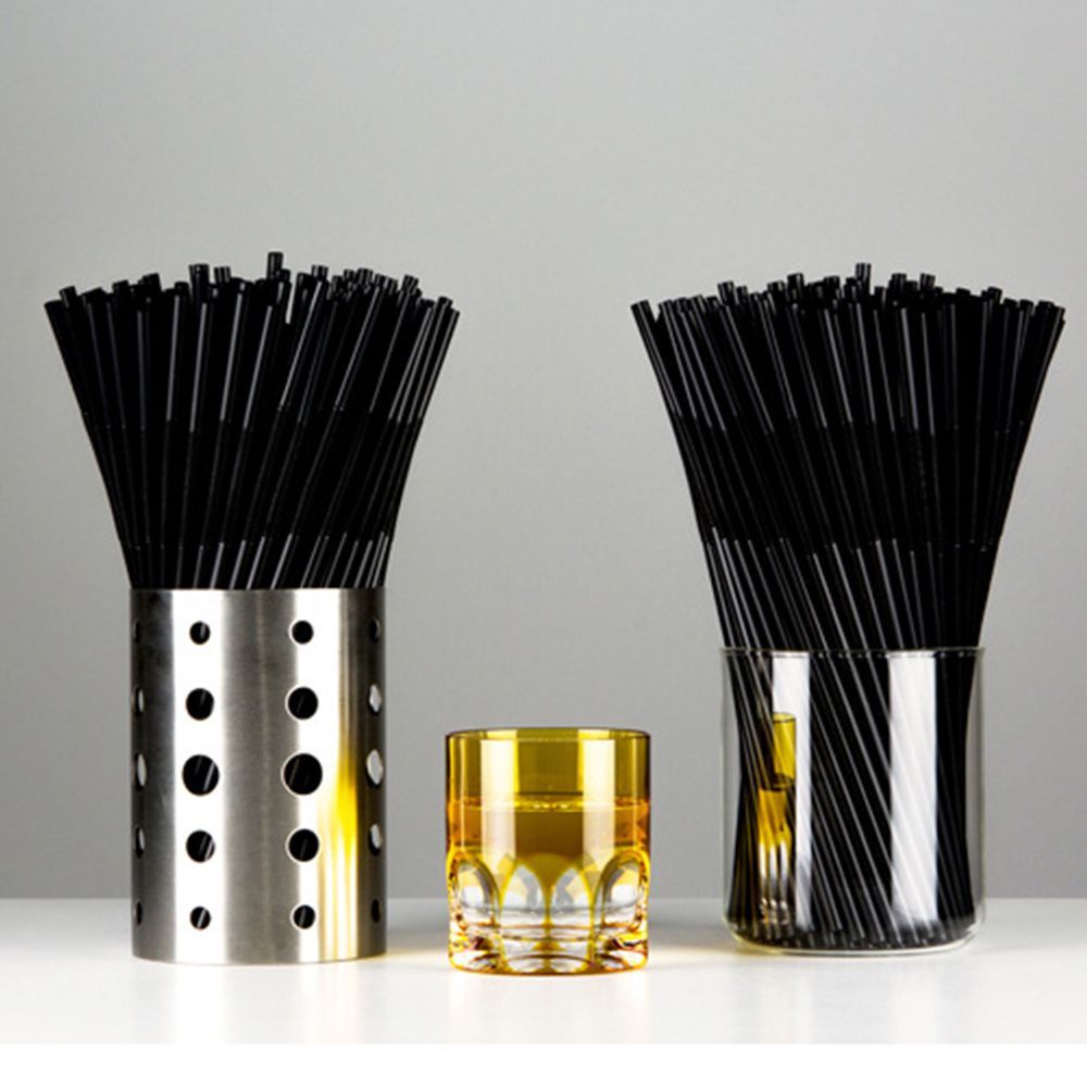 Bộ 100 ống hút nhựa trong suốt nhiều màu sắc dùng trang trí tiệc sinh nhật