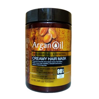 kem ủ tóc hair arganoil siêu phục hồi cho tóc khô 98% 1000ml