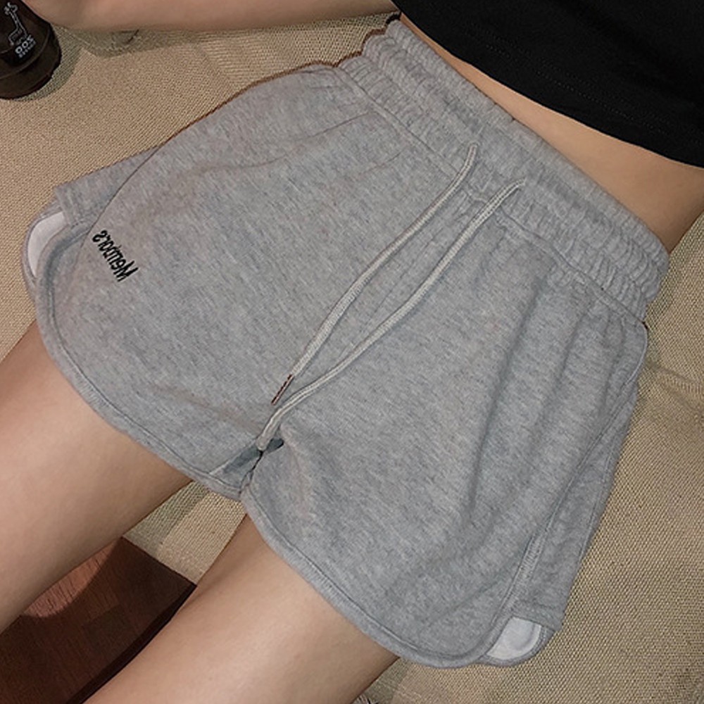 Quần Short Thể Thao Lưng Thun Dây Rút Phong Cách Hàn Quốc