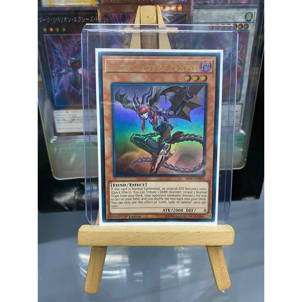 [ Dưa Hấu Yugioh ] Lá bài thẻ bài Lilith Lady of Lament - Ultra Rare - Tặng bọc bài nhựa bảo quản