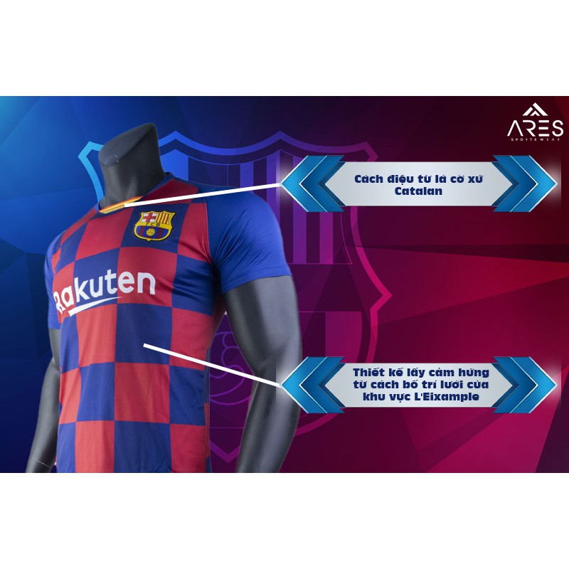 Quần áo bóng đá Barcelona 2019 - 2020 Sân Nhà Đẹp