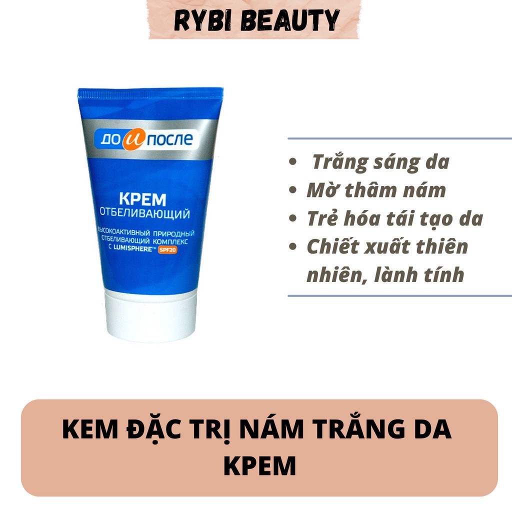 Kem dưỡng trắng da mờ nám KPEM của Nga 100ml