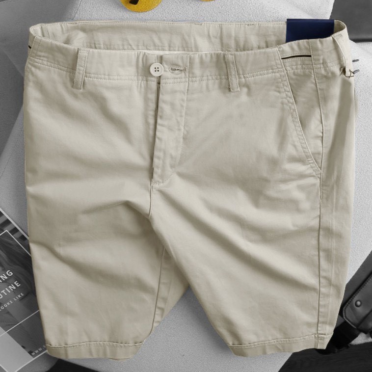 Quần short kaki đôi nam nữ đi biển cao cấp vải kaki form thời trang dạo phố hè - ALIBU