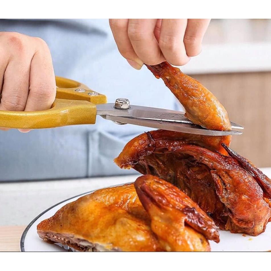 Kéo Làm Bếp , Kéo Đa Năng Siêu Bén SK5, Sản Phẩm Nội Địa Nhật Siêu Sắc, Kéo Cắt Thịt, Xương Gà, Lưỡi kéo Thép Ko Gỉ