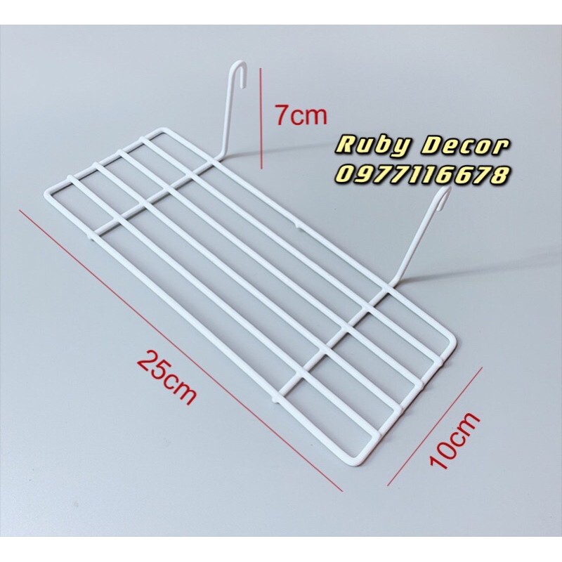 THANH ĐỂ ĐỒ- GIÁ TREO KHUNG LƯỚI CHẤT LIỆU LƯỚI SẮT PHUN SƠN TĨNH ĐIỆN