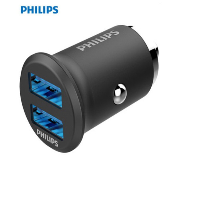 Tẩu sạc ô tô cao cấp Philips DLP3520N công suất 15,5W sạc nhanh 3.1A -  [levanhung_75885]