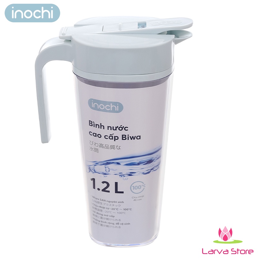 Bình Nước Cao Cấp INOCHI Biwa 1.6L - 1.2 L Nhựa San Nguyên Sinh An Toàn