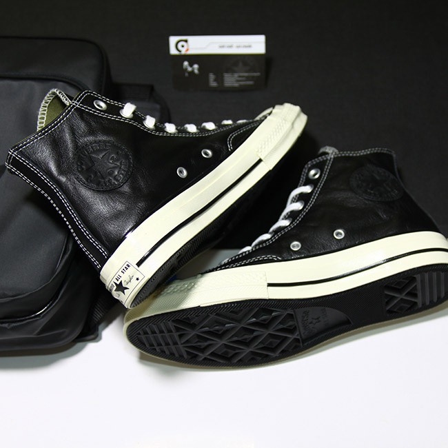 Giày Converse 1970s cao cổ da đen CCDD15
