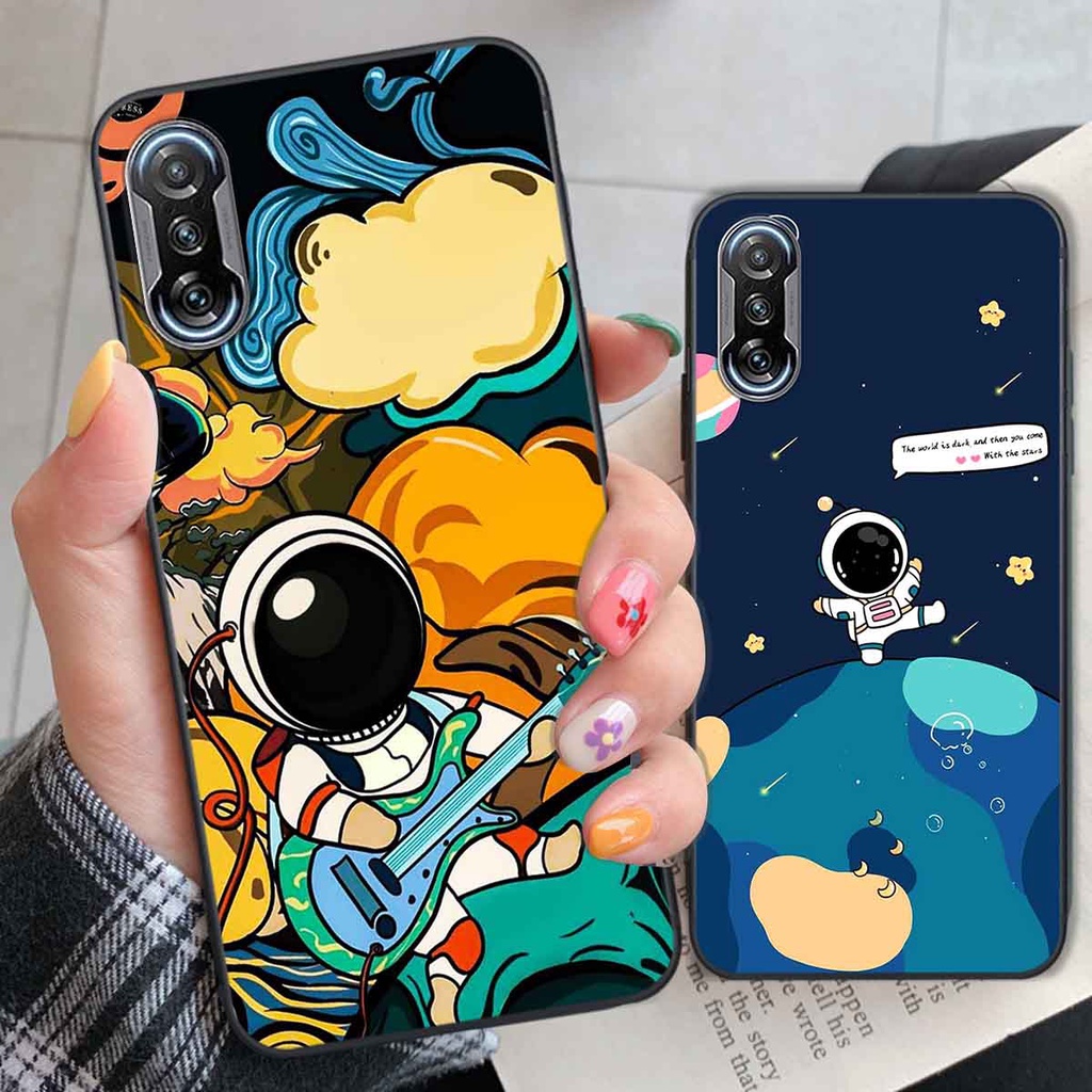 Ốp Xiaomi Redmi K40 in hình vũ trụ, phi hành gia bầu trời cute dễ thương