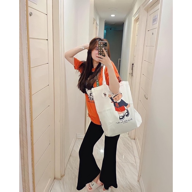 Túi Gấu Tote Beverly Hills Polo Club Classic Bear Thái Lan Chính Hãng