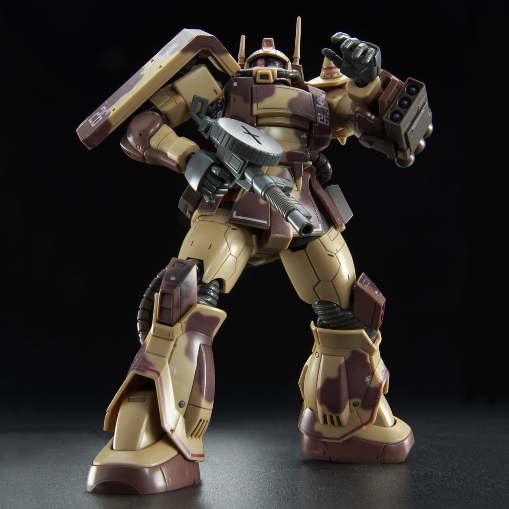 Mô Hình Gundam HG Origin Zaku Desert Type Double Antenna (P-Bandai)