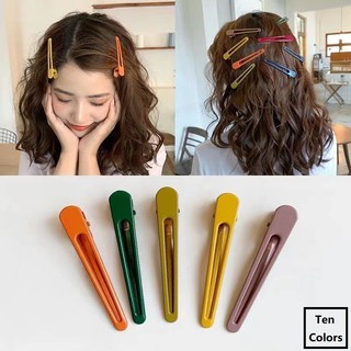 Kẹp Tóc Thời Trang Hàn Quốc Đơn Giản Bằng Kim Loại kf003