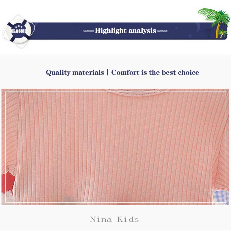 Đầm  tay ngắn chất liệu cotton phối lưới thời trang mùa hè cho bé gái 0-4 tuổi