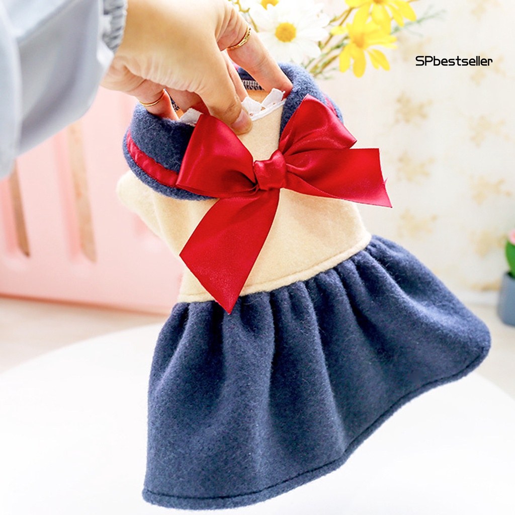 Đầm công chúa đính nơ xinh xắn dành cho cún cưng