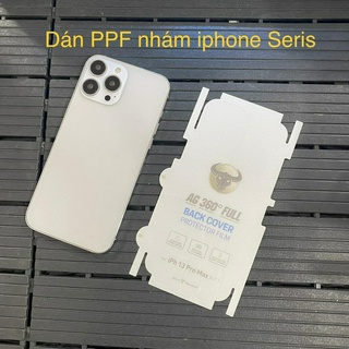 Miếng dán PPF nhám full viền iphone, Skin trong suốt chống vân tay chống xước chống mồ hôi ip 7plus đến 14promax
