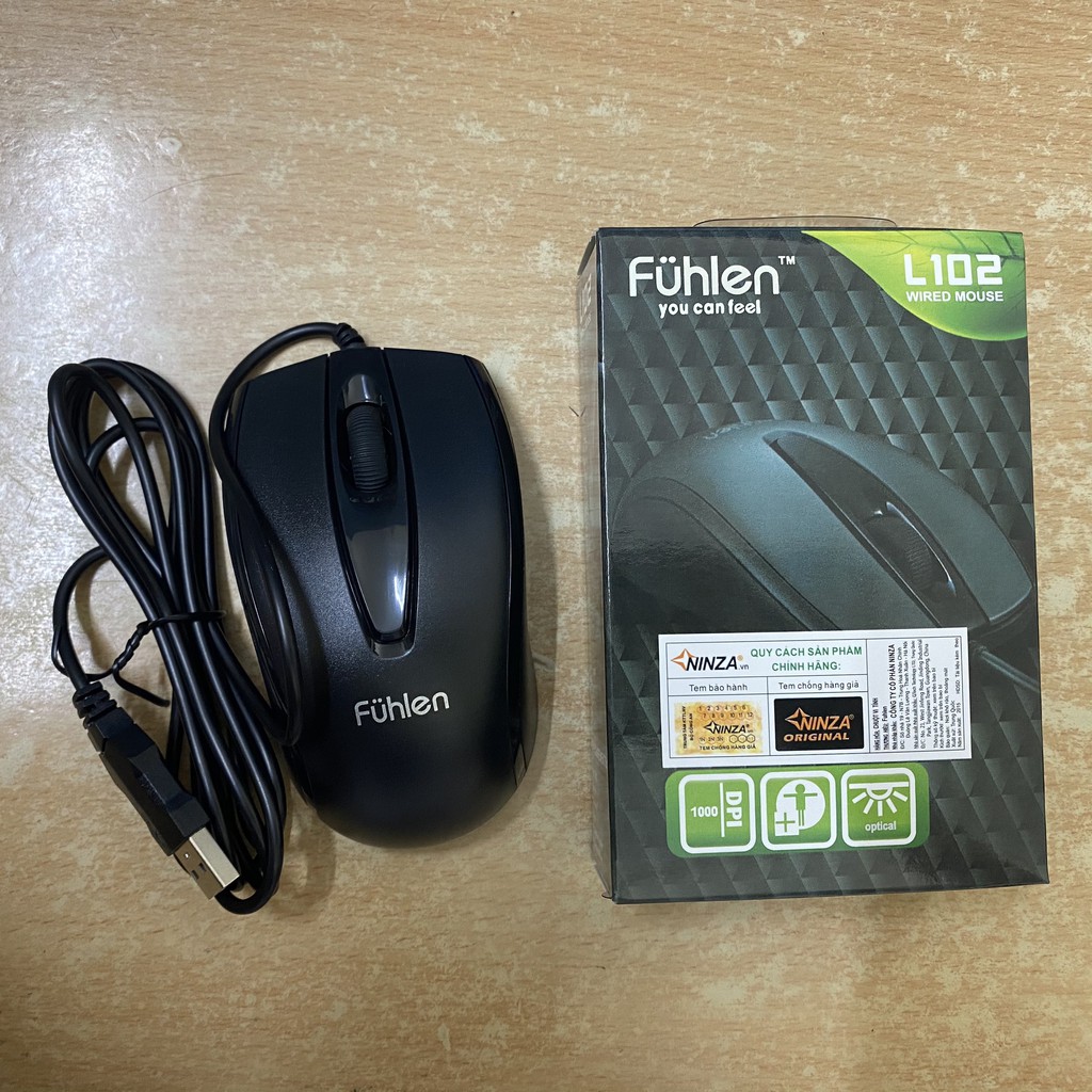 Chuột Máy Tính Văn Phòng Có Dây Fuhlen L102 NK