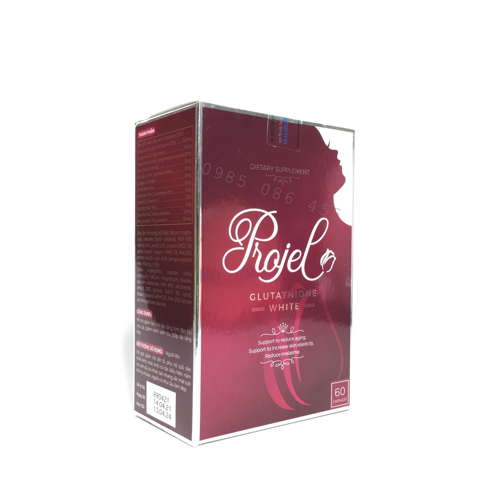 Viên uống tăng cường nội tiết tố nữ Projel - Giúp dưỡng da sáng đẹp, ngăn ngừa lão hoá