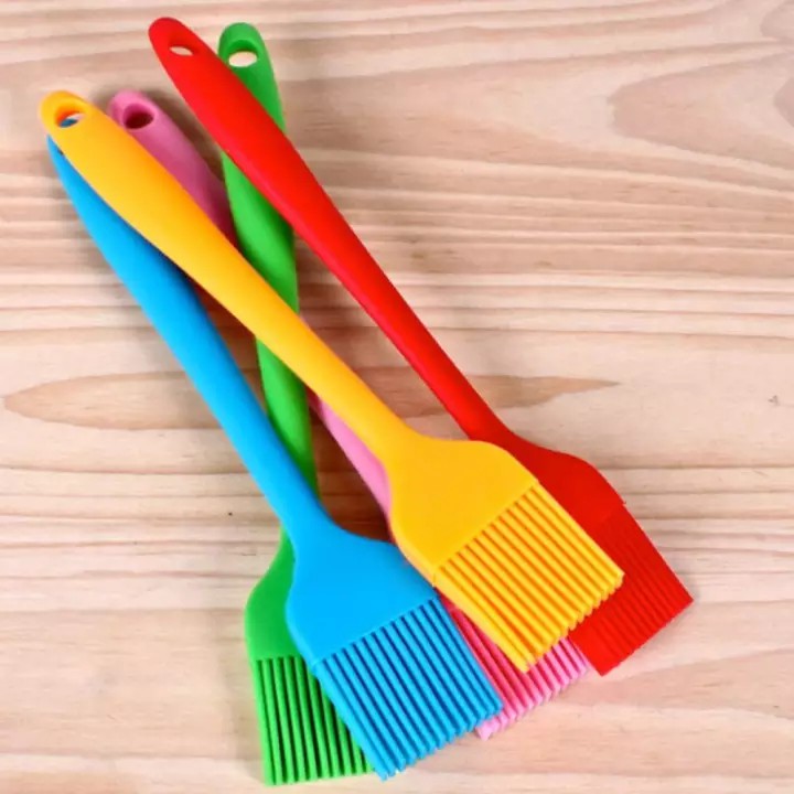 Cọ Silicon Quét Dầu, Ướp Gia VỊ cọ 25 cm  (Loại Cán Đúc Liền) - Chổi Silicone Phết Bơ Làm Bánh