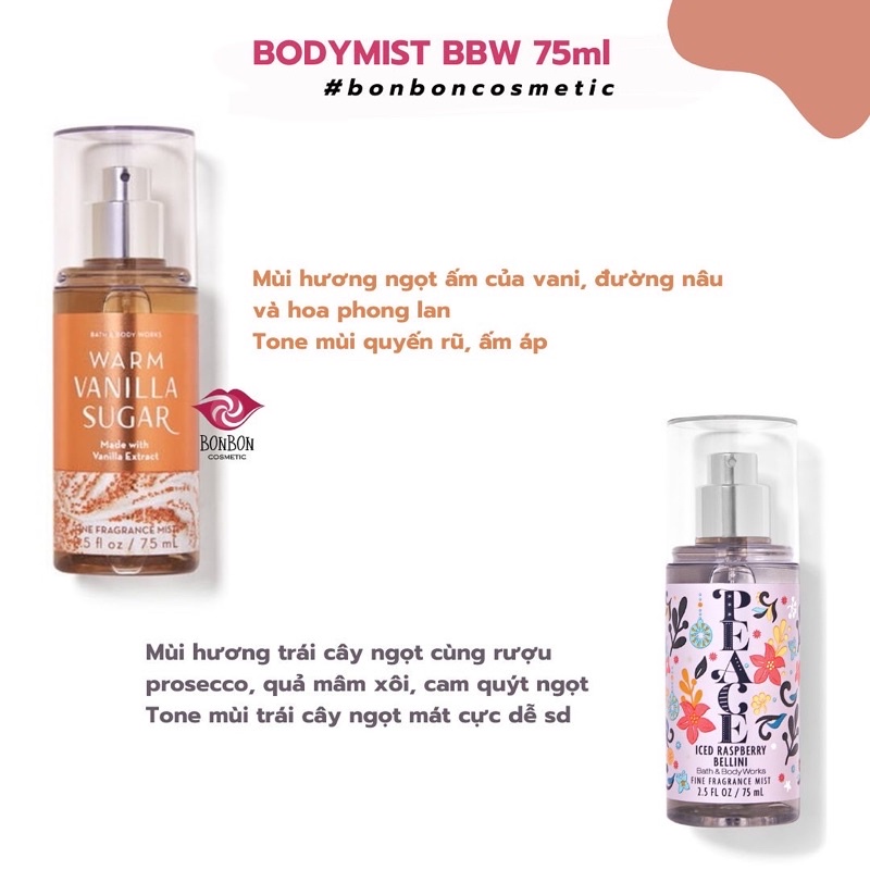 Xịt thơm toàn thân BODY MIST Bathnbodyworks