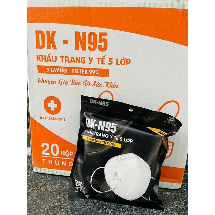 TÚI 10 chiếc  Khẩu Trang N95 Duy Khánh 5 Lớp Có Van Thở Giúp Thông Thoáng Khi Đeo Bảo Vệ Và Ngăn Giọt Bắn Bụi Bẩn Mchiếc