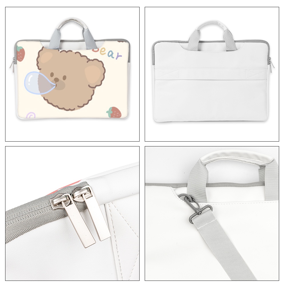 Túi Đựng Laptop 13 / 14 / 15.6 Inch Chống Sốc Không Thấm Nước In Họa Tiết Hoạt Hình Dễ Thương Cho Học Sinh