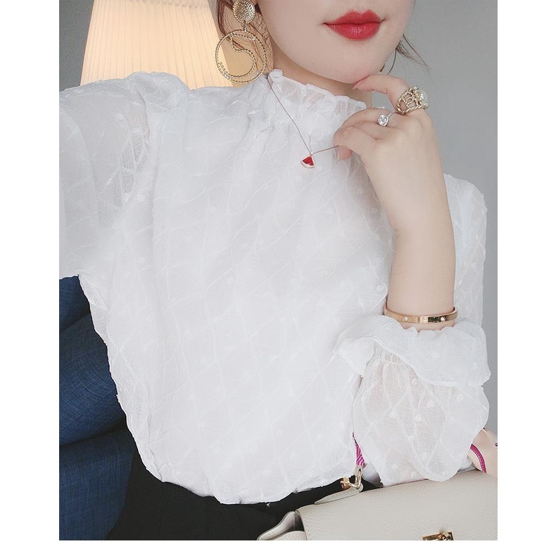 Áo Sơ Mi Nữ Dài Tay Phong Cách Hàn Quốc Mới