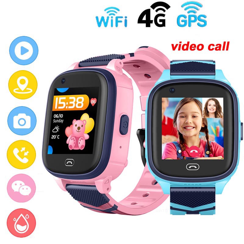 Đồng Hồ Thông Minh A60 4g Chống Nước Ip67 Hỗ Trợ Định Vị Gps Cho Bé Kèm Phụ Kiện