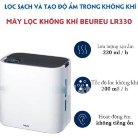 Máy lọc không khí diệt và tạo độ ẩm - Beurer LR330 - hiệu suất lọc lên đến 85%, độ ẩm 40-80%