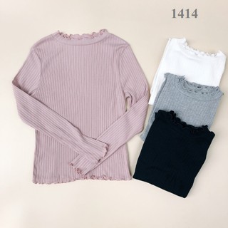 Áo thun len tăm nữ cổ 3 phân xuất Nhật. HA1414 (4 màu)