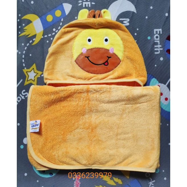 Khăn choàng tắm cho bé hươu Grow - hkm sữa Grow