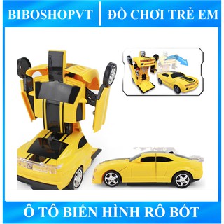 Xe ô tô biến hình thành rô bốt  Đồ chơi trẻ em Robot Transformer