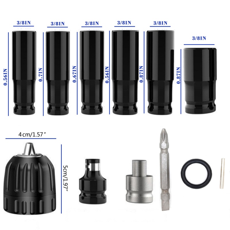 Set 12 Đầu Chuyển Đổi Mũi Khoan Điện Chuyên Dụng