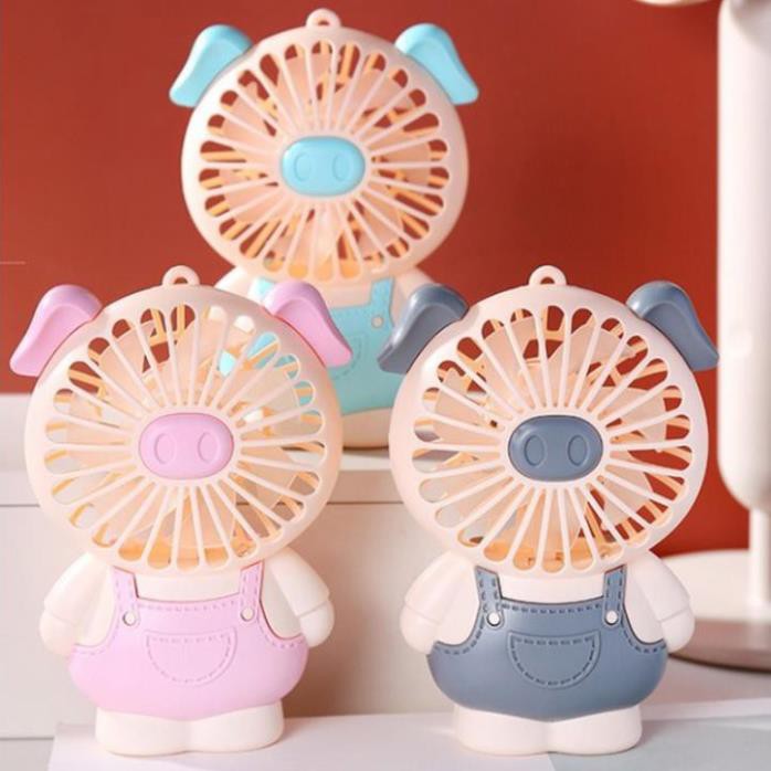 Quạt Tích Điện Mini cầm Tay Cute Fan Lovely Cat Hoạt Hình Quạt Liên Tục Hơn 1 Giờ Cho Bé