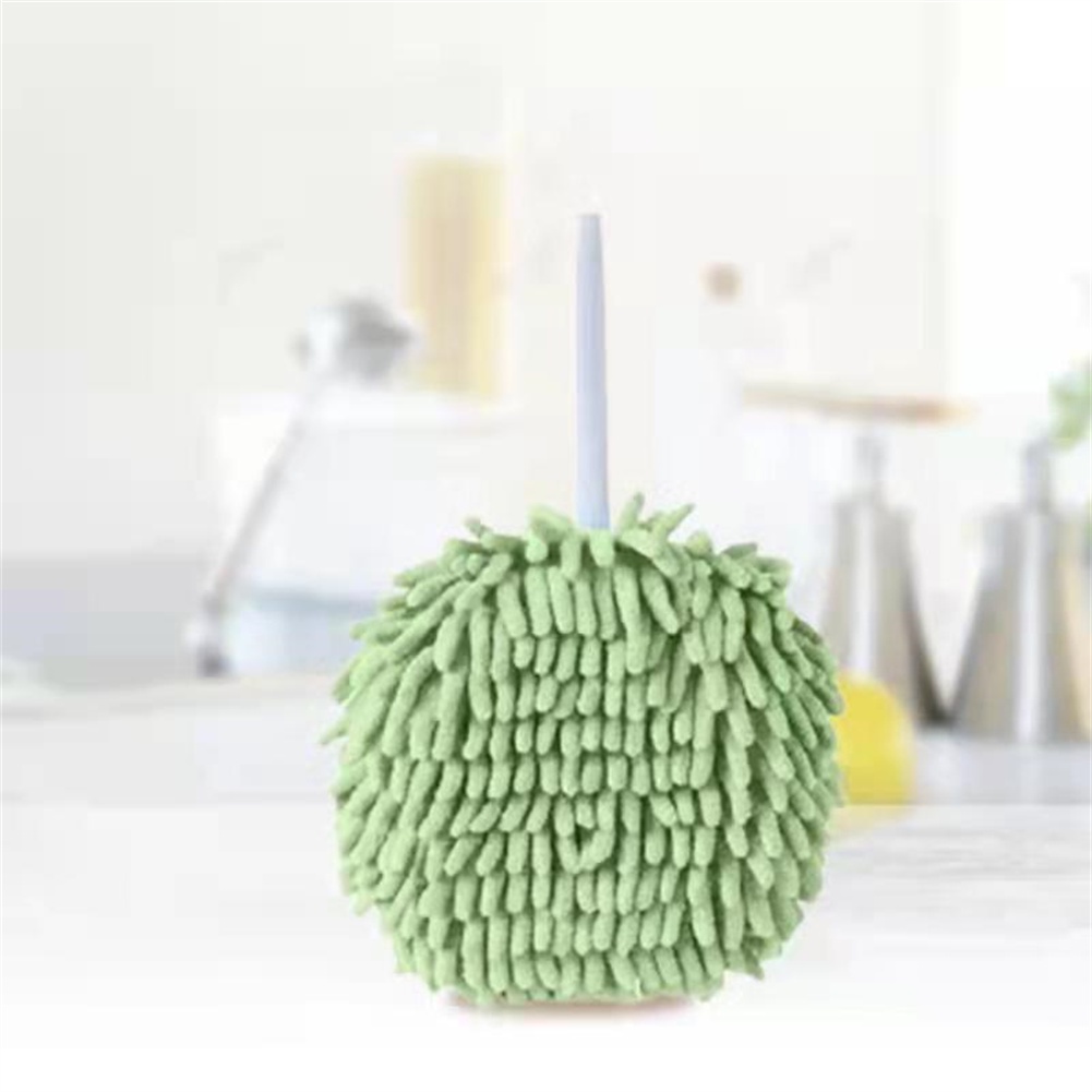 1 Khăn Lau Tay Bằng Sợi Microfiber Mềm Mại Thấm Hút Nước Khô Nhanh Có Móc Treo Cho Nhà Bếp Nhà Tắm