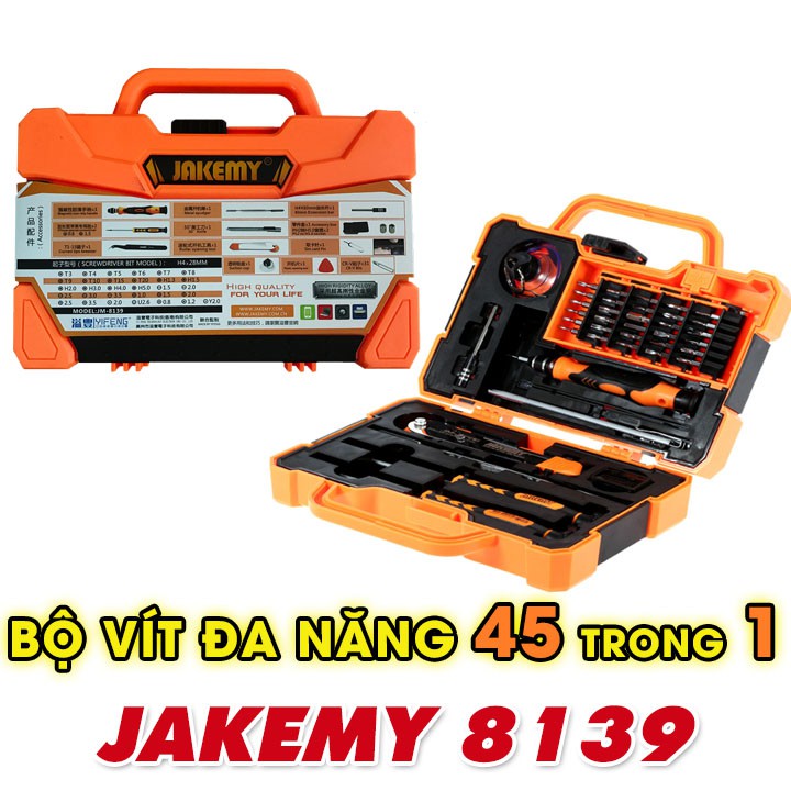 Bộ Vít Đa Năng 45 Trong 1 Jakemy JM-8139