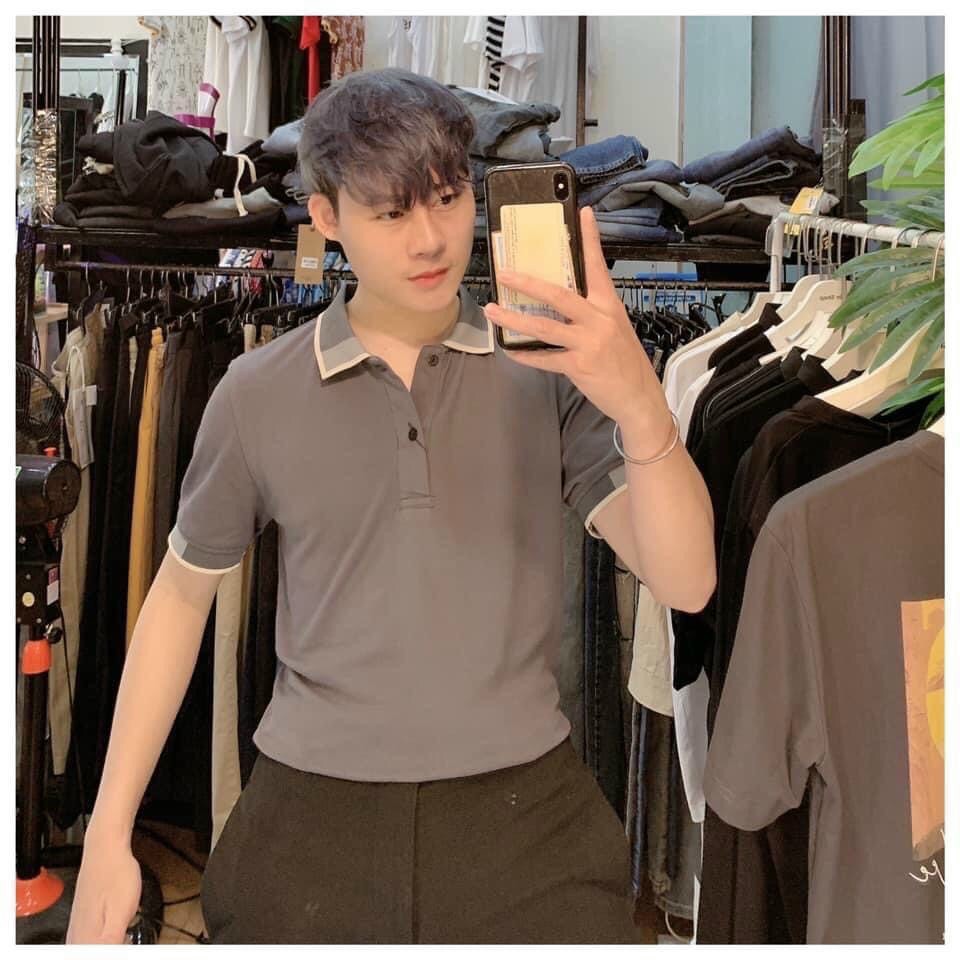 Áo Polo nam cổ bẻ phối vải cá sấu Cotton xuất xịn,chuẩn form,sang trọng-lịch lãm ELEGANT | BigBuy360 - bigbuy360.vn