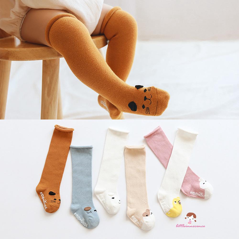 Vớ dài cotton mềm mại xinh xắn dành cho bé gái từ 0-3 tuổi