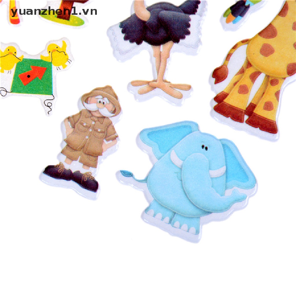 Miếng Dán 3D Hình Sở Thú Dễ Thương Cho Bé