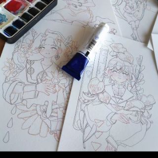 (Hàng sẵn)Line art "HỔ PHÁCH" Artist DREAM