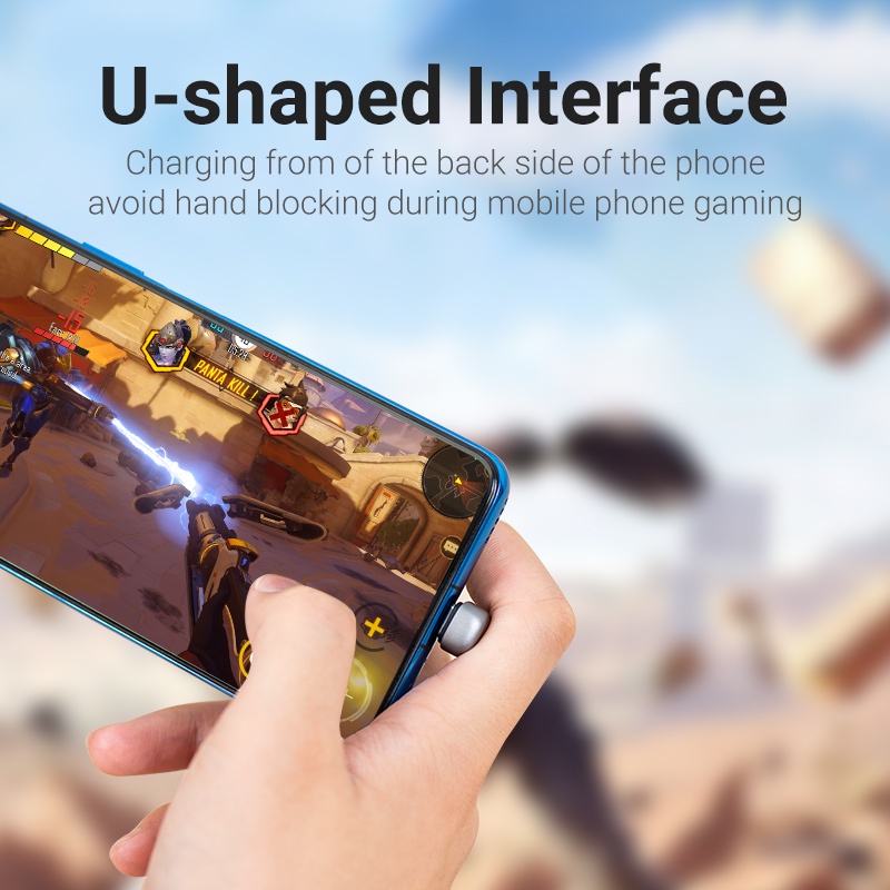 Dây cáp USB C hình chữ U Vention COHH sạc nhanh chơi game 66W 480Mbps cho Huawei Xiaomi