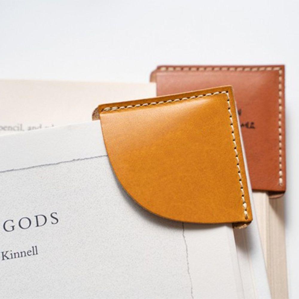 Elsworth Đánh Dấu Trang Sách Mini Bằng Da PU Mềm Mại Bảo Vệ Góc Sách Thủ Công Thanh Lịch